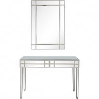 Stainless Steel Mirror and Console Table