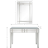 Stainless Steel Mirror and Console Table