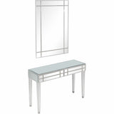 Stainless Steel Mirror and Console Table