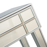 Stainless Steel Mirror and Console Table