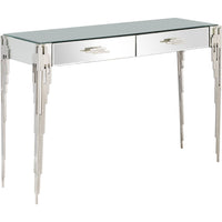 Rectangular Striped Falling Console Table