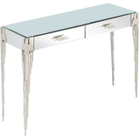 Rectangular Striped Falling Console Table