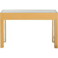 Gold Geometric Console Table