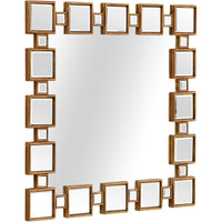 Square Reflective Mirror and Console Table