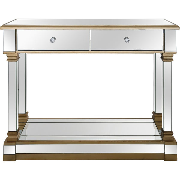 Gold Accent Console Table