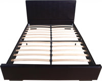Brown Platform Queen Bed