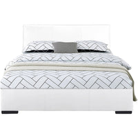 White Platform Queen Bed