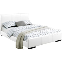 White Platform Queen Bed