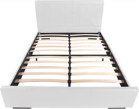 White Platform Queen Bed