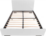 White Platform Queen Bed