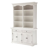 Classic White Hutch Cabinet