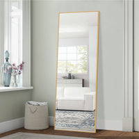 Freestanding Gold Full length Mirror