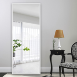 Black Framed Wall Mirror with Stand
