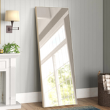 Black Framed Wall Mirror with Stand