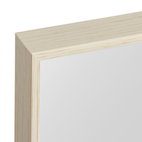 Black Framed Wall Mirror with Stand