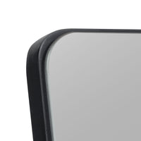 Rounded Wooden Standing Mirror
