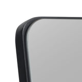 Rounded Wooden Standing Mirror