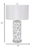 Set of 2 White Starfish Network Table Lamps