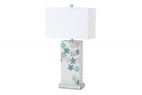 Set of 2 Blue and White Starfish Table Lamps