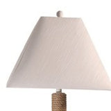 Creamy White and Nautical Rope Floor Lamp