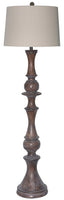 Brown Wash Plantation Floor Lamp