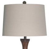 Brown Wash Plantation Floor Lamp