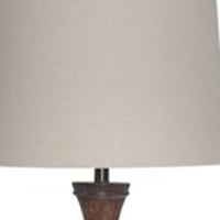 Brown Wash Plantation Floor Lamp