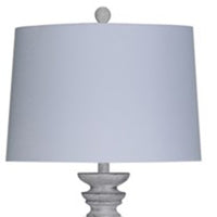 White Wash Plantation Floor Lamp