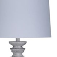 White Wash Plantation Floor Lamp