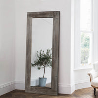 Solid Dark Brown Wooden Mirror