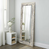 Solid Dark Brown Wooden Mirror