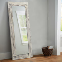 Solid Dark Brown Wooden Mirror