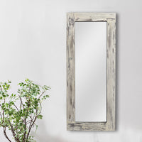 Solid Dark Brown Wooden Mirror