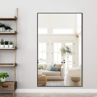 Minimal Black Bathroom Vanity Mirror