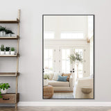 Minimal Black Bathroom Vanity Mirror