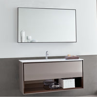 Minimal Black Bathroom Vanity Mirror