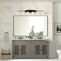 Minimal Black Bathroom Vanity Mirror
