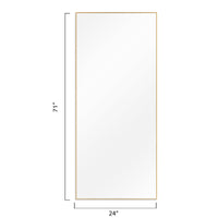 Minimal Metal Framed Bathroom Vanity Mirror
