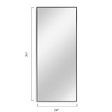Minimal Black Bathroom Vanity Mirror