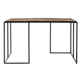 Set of Three Black and Rustic Natural Nesting Tables