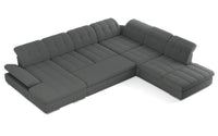Mod Gray Five Piece Right Sectional Sofa with Storage and Sleeper