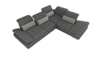 Mod Gray Four Piece Left Sectional Sofa with Storage and Sleeper