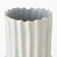 23" Jumbo Organic Textured Gray Vase