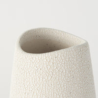 Blush Two Tone Organic Crackle Glaze Ceramic Vase