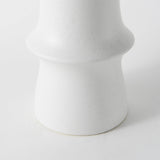 17" White Contempo Deco Ceramic Vase