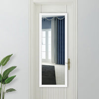 White Framed Door Mount Mirror