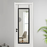 Black Framed Door Mount Mirror