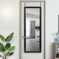 Black Framed Door Mount Mirror