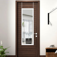 White Framed Door Mount Mirror
