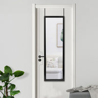 Black Framed Door Mount Mirror